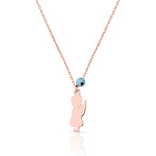 Azuris 925 Ayar Gümüş Nazar Meleğim Kolye