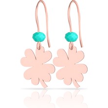 Azuris 925 Ayar Gümüş Yonca Küpe