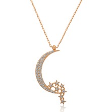 Ervanur Gümüş Ay Yıldız Bayan Kolye