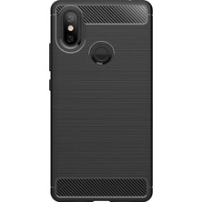 Microcase Xiaomi Mi8 SE Brushed Carbon Fiber Silikon Kılıf