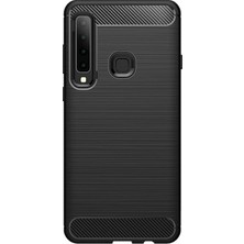 Microcase Samsung Galaxy A9 2018 Brushed Carbon Fiber Silikon Kılıf