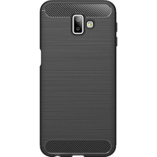 Microcase Samsung Galaxy J6 Plus Brushed Carbon Fiber Silikon Kılıf