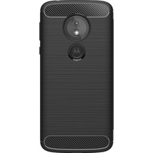 Microcase Motorola E5 Brushed Carbon Fiber Silikon Kılıf