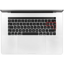 Microcase Macbook Pro 13 A1989 Touch Bar 2018 Silikon Klavye Koruması Türkçe - EU