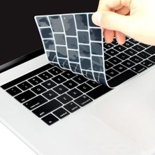 Microcase Macbook Pro 13 A1989 Touch Bar 2018 Silikon Klavye Koruması Türkçe - EU