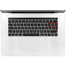 Microcase Macbook Pro 15 A1990 Touch Bar 2018 Silikon Klavye Koruması Türkçe - EU