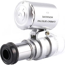 Microcase 60x Mini Cep Mikroskopu UV Ledli Cam Büyüteç Çantalı - MMK101