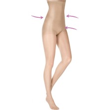 Italıana 2661 Kadın İnce 15 Yüksek Bel Korse Külotlu Çorap