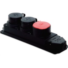 TPlast 3X25A - Kauçuk Üçlü Grup Priz / 1 (3X25)+2 (1X16) (3104-315-0300)