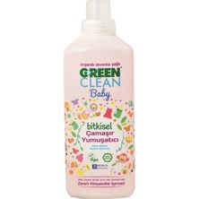 U green Clean Baby Çamaşır Deterjanı 1 lt + Çamaşır Yumuşatıcı 1 lt + Leke Çıkarıcı 1 lt