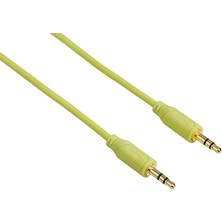 Hama 135782 3.5mm – 3.5mm Flexi Slim Altın Uç 0.75m Ses Kablosu - Yeşil