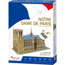 Cubic Fun 3D Puzzle 53 Parça Notre Dame De Paris 27.2x14.2x18 C242h