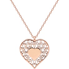 Glorria Gümüş Kalp Kolye