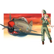 Hasegawa 60119 P-40 Warhawk Yumurta Uçak Maketi