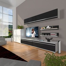 Decoraktiv Eko 6Y Mdf Std Tv Ünitesi Tv Sehpası Beyaz Siyah