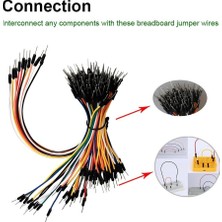 Keyestudio 830 pin Breadboard + 65'li Kablo seti + Güç Modülü