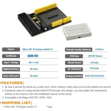 Keyestudio Küçük Breadboard İçin Breakout Kart V1 Prototipi