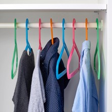 IKEA Bagıs Çocuk Askı - Giysi - Elbise Dolap Askısı - 8 Adet - Karışık Renkli