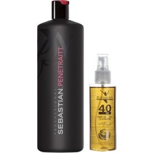 Sebastian Penetrate Şampuan 1000  ml + 40 Bitki Saç Yağı