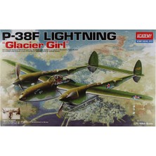 Academy 12208 1/48 P-38F Lightning "Glacier Girl" Savaş Uçağı Maketi