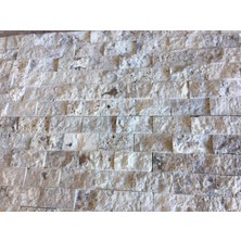 Markataş 5X10Cm Latte Silver Doğal Taş Traverten Patlatma Mozaik Duvar Kaplaması