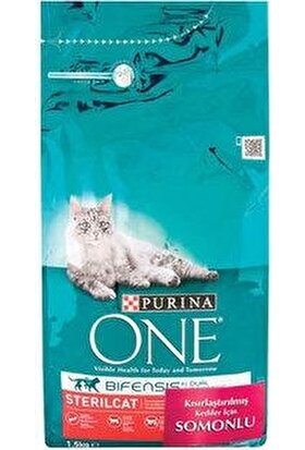 Purina One Somonlu Kısırlaştırılmış Kedi Maması 1,5 kg