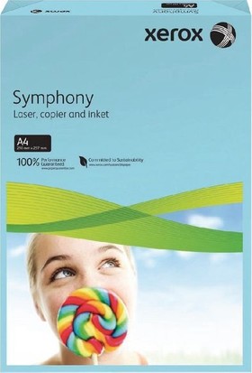Xerox Symphony A4 Renkli Fotokopi Kağıdı 80Gr Su Mavisi