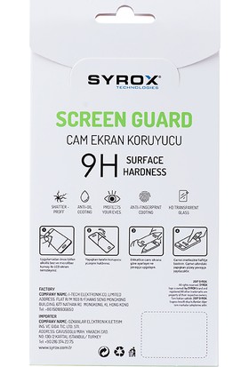 Syrox Huawei Mate 20 Lite Cam Ekran Koruyucu