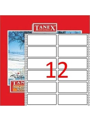 Tanex 35X97 Mm Bilgisayar Etiketi