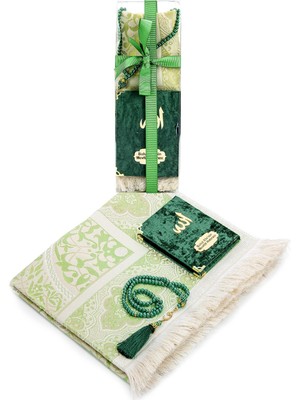 İhvan İsme Özel Hediyelik Yasin Mevlüt Seti Yeşil