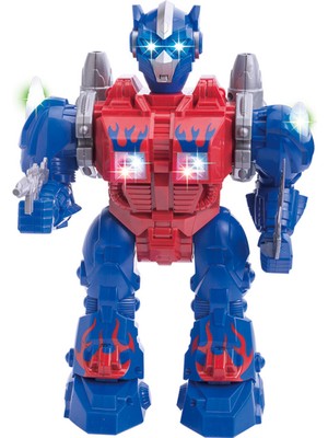 MEGA Sesli Ve Işıklı Hareketli Robot Hediyelik Tipi 5 - 7 Yaş Kız Çocuk Erkek Çocuk İçin Eğlenceli