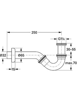 Grohe Bide Sifonu 250 mm - 28946000