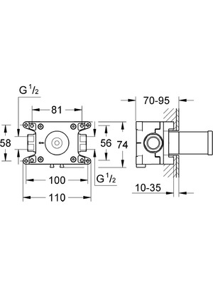 Grohe Rapido C 27 623 000 İçin İç Gövde - 35028000