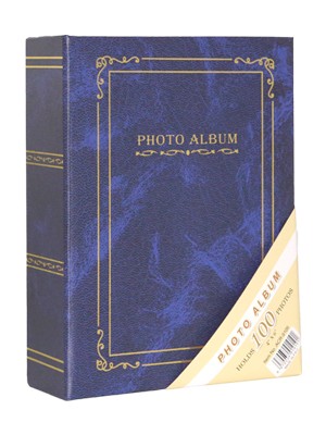 Acr 100’lük 10 x 15 cm Ciltbezli Fotoğraf Albümü "Mavi"