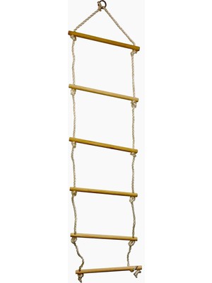 Bundera Stairbun Ahşap Basamaklı Halatlı Tırmanma İp Merdiven