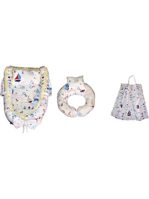 Başkaya Shopping Babynest Bebek Uyku Yatağı 3'lü Set