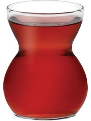 Paşabahçe 6'lı Dantel Çay Bardağı 140 ml Şeffaf Cam Desensiz Kulpsuz Şık Sunum