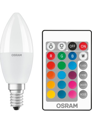 Osram Uzaktan Kumandalı 4,9W Sarı Işık E-14 470lm Led Ampul