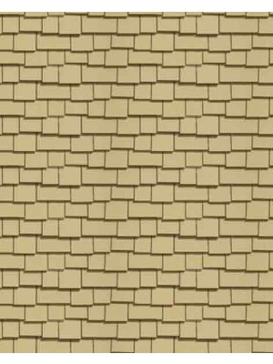 Eshel Maket Desenli Karton Çatı Düzensiz Ahşap 1/50 - 3'lü