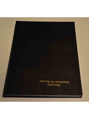Dilman Teftiş Ve Denetim Defteri Ciltli 96 Yp Siyah Renkli Resmi Defter