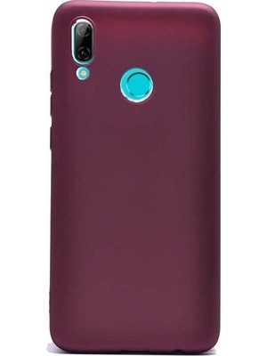 Gpack Huawei P Smart 2019 Kılıf Premier Silikon Esnek Arka Koruma Mürdüm
