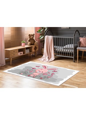 Dekoreko Antialerjik Kaymaz Taban Yıkanabilir Çocuk Odası Halısı 503 100X160 cm