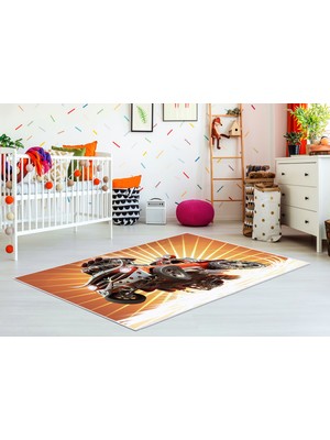 Dekoreko Antialerjik Kaymaz Taban Yıkanabilir Çocuk Odası Halısı 510 100X160 cm