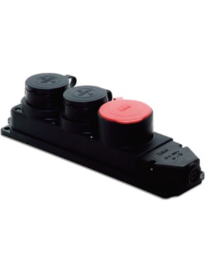 TPlast 3X25A - Kauçuk Üçlü Grup Priz / 1 (3X25)+2 (1X16) (3104-315-0300)