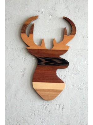 Lamoneta Wood Deer Wall Accessory