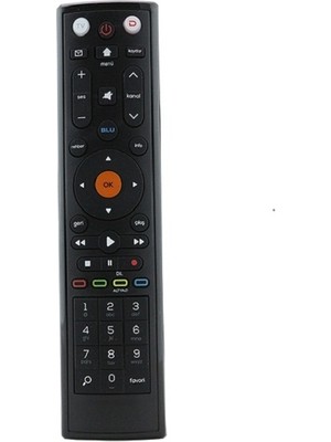Tayfun D-Smart Blu Go Uyumlu Hd Uydu Alıcısı Kumandası Turuncu Tuşlu Model