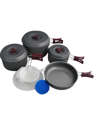 Freecamp Anodize Alüminyum Kazanlı Yemek Seti
