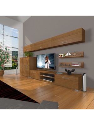 Decoraktiv Eko 8 Slm Dvd Tv Ünitesi Tv Sehpası Naturel Ceviz