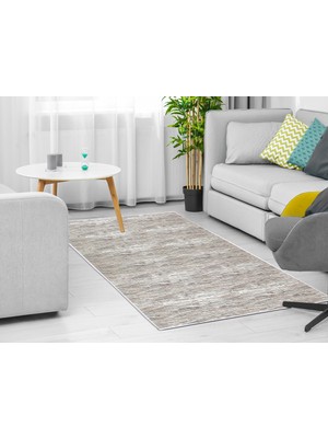Dekoreko İnci Dijital Saçaksız Kaymaz Taban Yıkanabilir Halı 1812 Desen 2 160 x 230