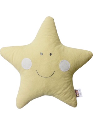 Pudra Decor Sarı Yıldız Yastık